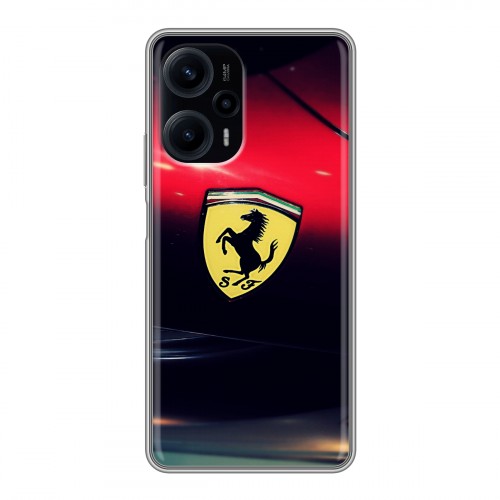 Дизайнерский силиконовый чехол для XIaomi Poco F5 Ferrari