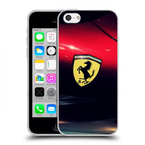 Дизайнерский пластиковый чехол для Iphone 5c Ferrari