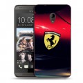 Дизайнерский пластиковый чехол для HTC Desire 700 Ferrari