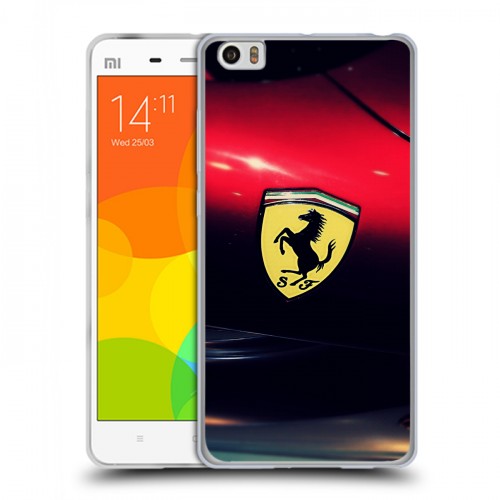 Дизайнерский пластиковый чехол для Xiaomi Mi Note Ferrari