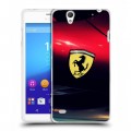 Дизайнерский пластиковый чехол для Sony Xperia C4 Ferrari