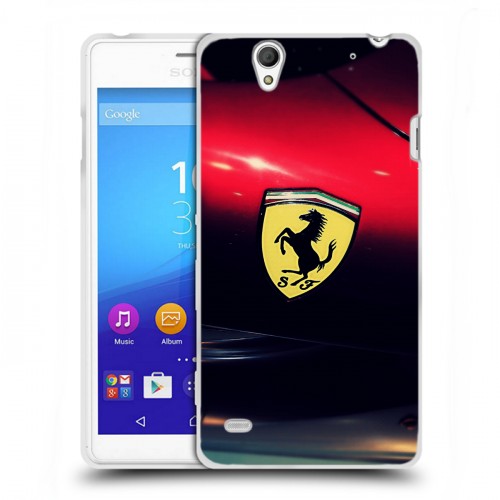 Дизайнерский пластиковый чехол для Sony Xperia C4 Ferrari