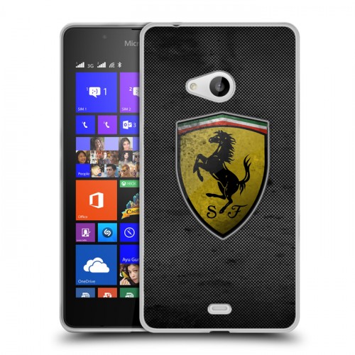 Дизайнерский пластиковый чехол для Microsoft Lumia 540 Ferrari