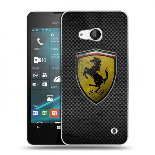 Дизайнерский пластиковый чехол для Microsoft Lumia 550 Ferrari