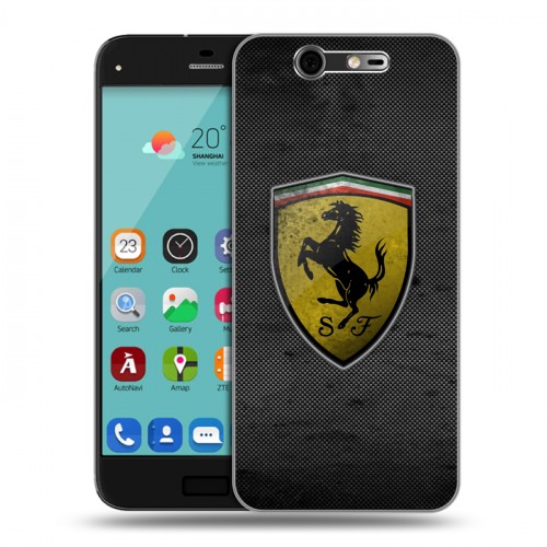 Дизайнерский силиконовый чехол для ZTE Blade S7 Ferrari