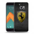 Дизайнерский пластиковый чехол для HTC 10 Ferrari