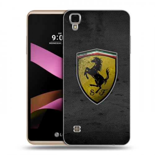 Дизайнерский пластиковый чехол для LG X Style Ferrari