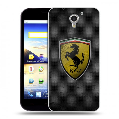 Дизайнерский пластиковый чехол для ZTE Blade A510 Ferrari