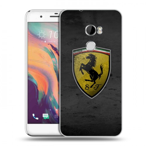 Дизайнерский пластиковый чехол для HTC One X10 Ferrari