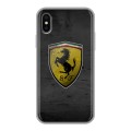 Дизайнерский силиконовый чехол для Iphone x10 Ferrari