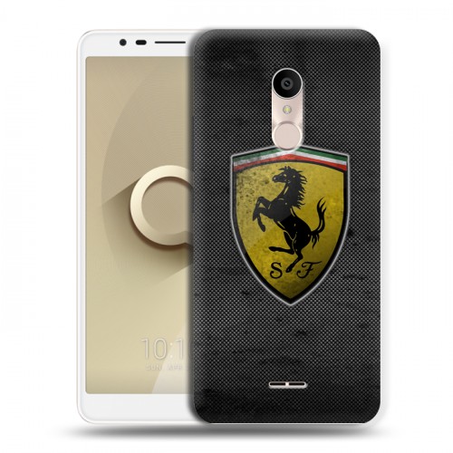 Дизайнерский силиконовый чехол для Alcatel 3C Ferrari