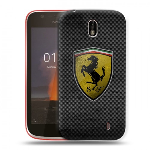 Дизайнерский пластиковый чехол для Nokia 1 Ferrari