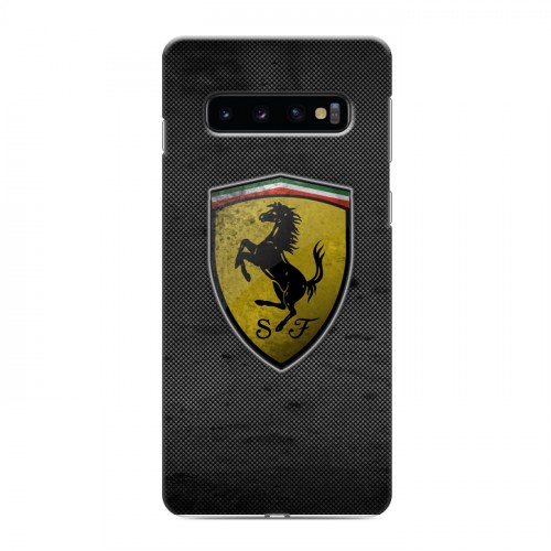 Дизайнерский силиконовый чехол для Samsung Galaxy S10 Ferrari