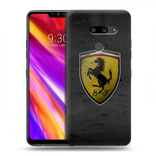 Дизайнерский пластиковый чехол для LG G8 ThinQ Ferrari