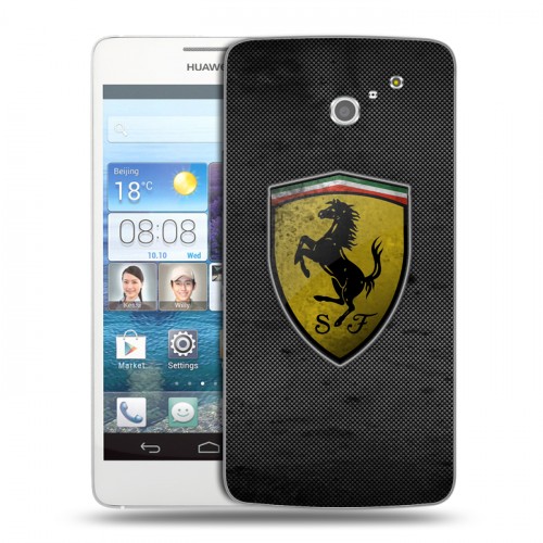 Дизайнерский пластиковый чехол для Huawei Ascend D2 Ferrari