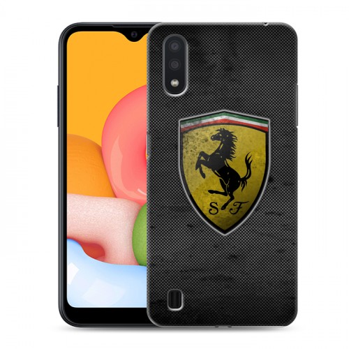 Дизайнерский силиконовый чехол для Samsung Galaxy M01 Ferrari