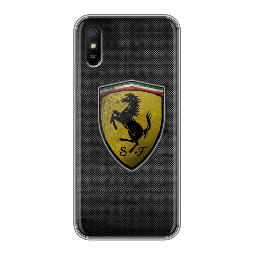 Дизайнерский силиконовый чехол для Xiaomi RedMi 9A Ferrari