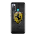 Дизайнерский силиконовый с усиленными углами чехол для Tecno Pouvoir 4 Ferrari