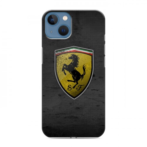 Дизайнерский силиконовый чехол для Iphone 13 Ferrari