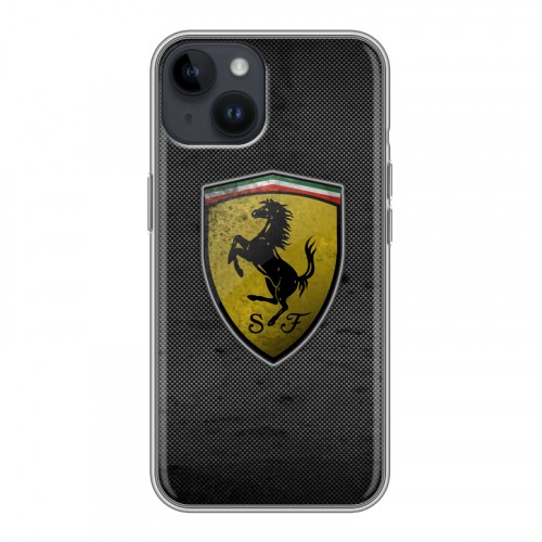 Дизайнерский пластиковый чехол для Iphone 14 Ferrari