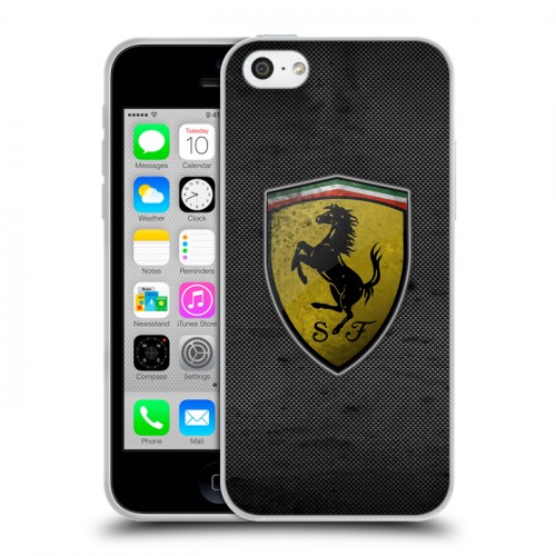 Дизайнерский пластиковый чехол для Iphone 5c Ferrari