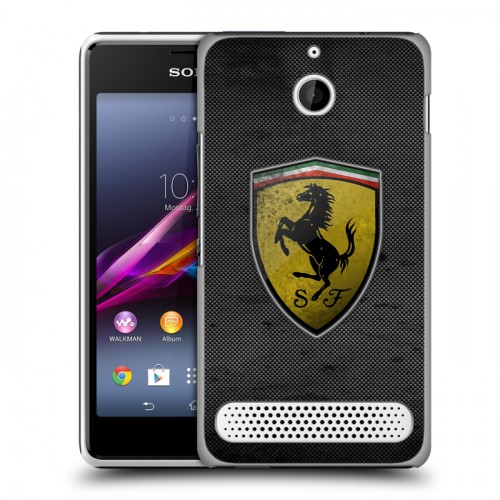 Дизайнерский силиконовый чехол для Sony Xperia E1 Ferrari