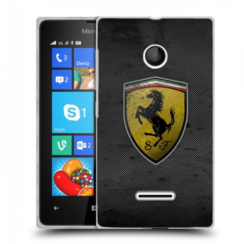 Дизайнерский пластиковый чехол для Microsoft Lumia 435 Ferrari