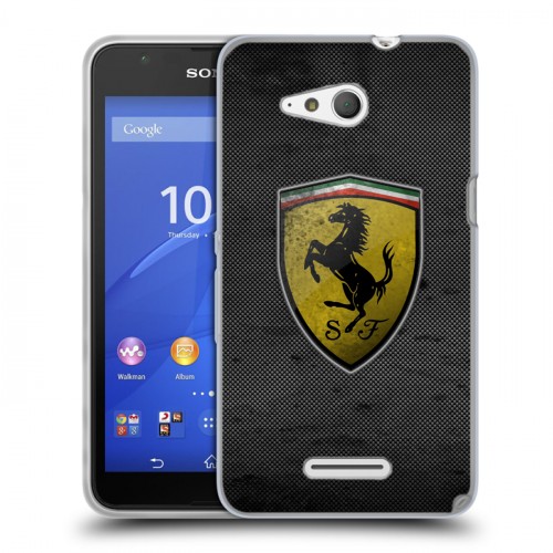 Дизайнерский пластиковый чехол для Sony Xperia E4g Ferrari