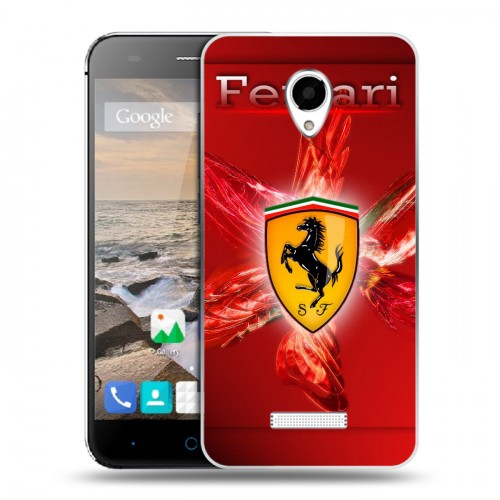 Дизайнерский силиконовый чехол для Micromax Canvas Spark Ferrari