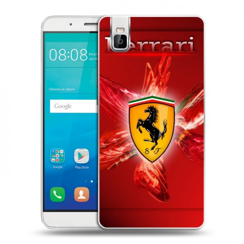 Дизайнерский пластиковый чехол для Huawei ShotX Ferrari