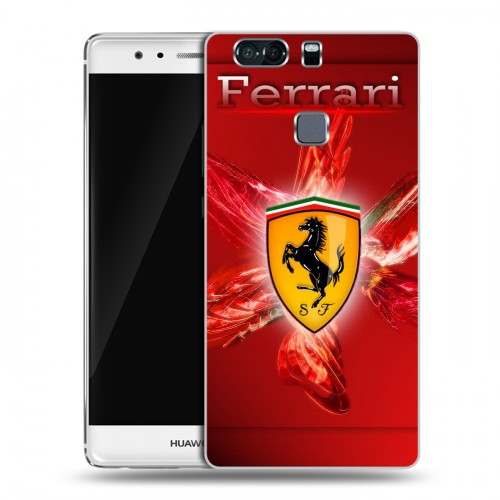 Дизайнерский пластиковый чехол для Huawei P9 Plus Ferrari