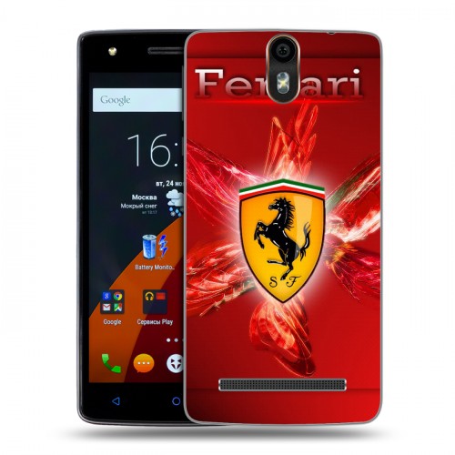 Дизайнерский силиконовый чехол для Wileyfox Storm Ferrari