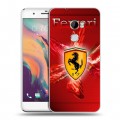 Дизайнерский пластиковый чехол для HTC One X10 Ferrari