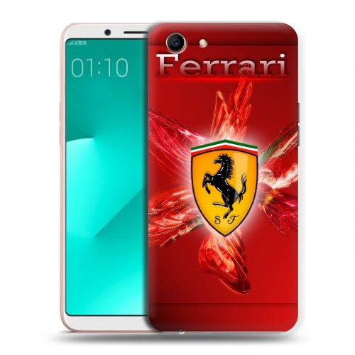 Дизайнерский пластиковый чехол для OPPO A83 Ferrari