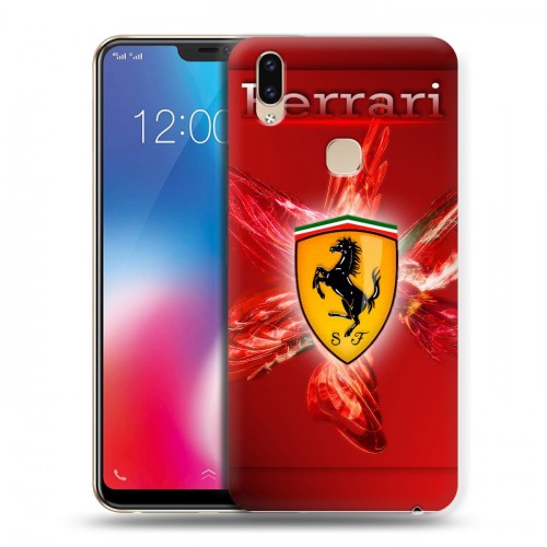 Дизайнерский пластиковый чехол для Vivo V9 Ferrari