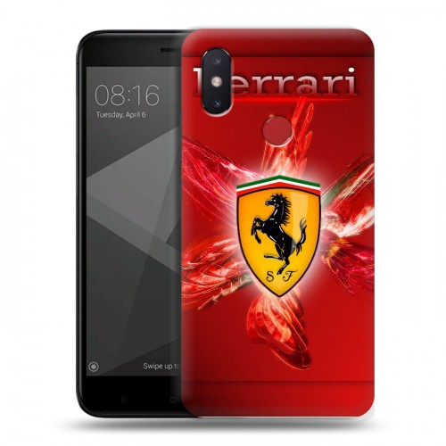 Дизайнерский пластиковый чехол для Xiaomi Mi8 SE Ferrari