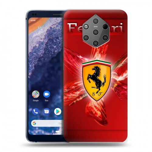 Дизайнерский силиконовый чехол для Nokia 9 PureView Ferrari