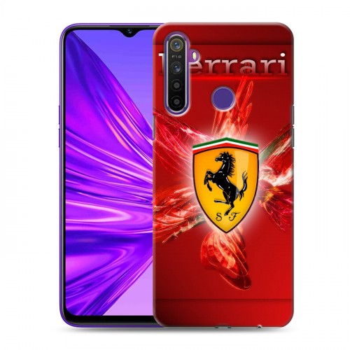 Дизайнерский силиконовый чехол для Realme 5 Ferrari