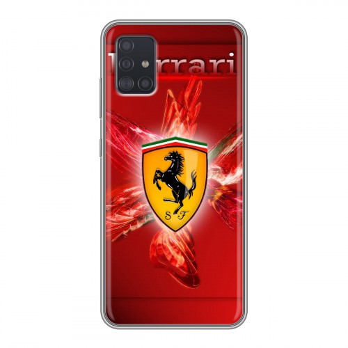 Дизайнерский силиконовый чехол для Samsung Galaxy A51 Ferrari