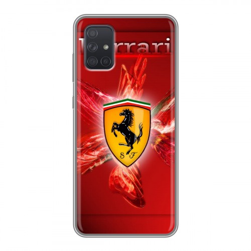 Дизайнерский силиконовый чехол для Samsung Galaxy A71 Ferrari