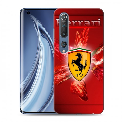 Дизайнерский пластиковый чехол для Xiaomi Mi 10 Ferrari