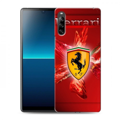 Дизайнерский силиконовый с усиленными углами чехол для Sony Xperia L4 Ferrari