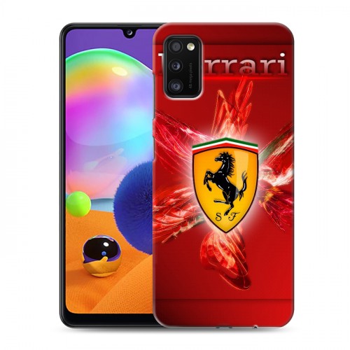 Дизайнерский силиконовый чехол для Samsung Galaxy A41 Ferrari