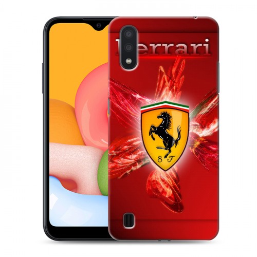 Дизайнерский силиконовый чехол для Samsung Galaxy M01 Ferrari