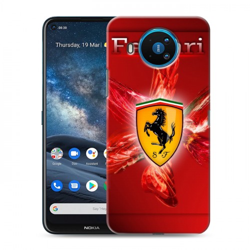 Дизайнерский силиконовый чехол для Nokia 8.3 Ferrari