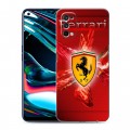 Дизайнерский силиконовый с усиленными углами чехол для Realme 7 Pro Ferrari