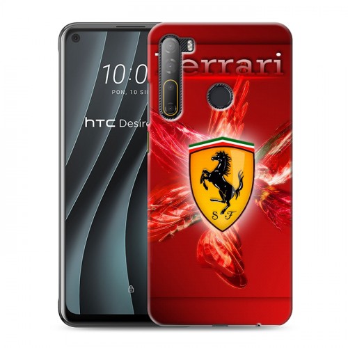 Дизайнерский силиконовый чехол для HTC Desire 20 Pro Ferrari