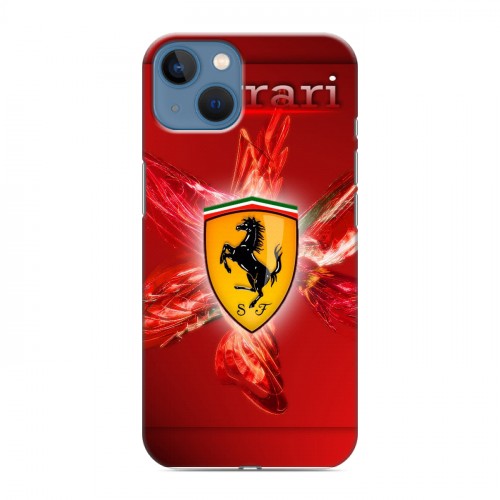 Дизайнерский силиконовый чехол для Iphone 13 Ferrari