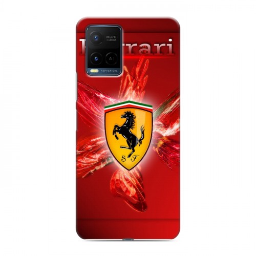 Дизайнерский пластиковый чехол для Vivo Y21 Ferrari