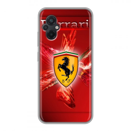 Дизайнерский силиконовый чехол для Xiaomi Poco M5 Ferrari